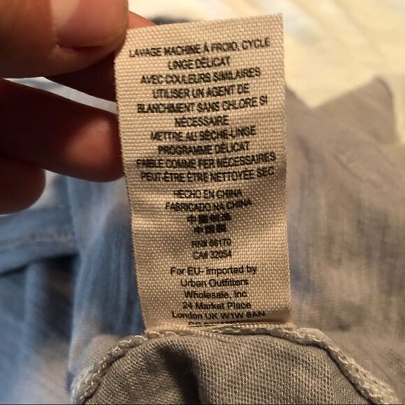 Free people we the free off white and grey color block tee - Picture 4 of 11